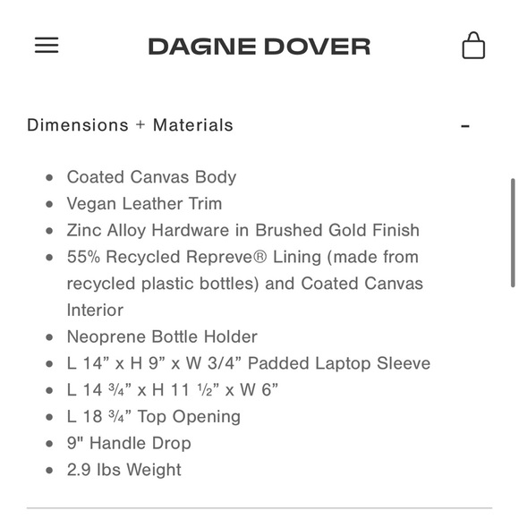 Dagne Dover Signature Legend Tote Black Onyx - Picture 4 of 8